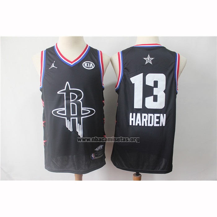 Camiseta All Star 2019 Houston Rockets James Harden NO 13 Negro